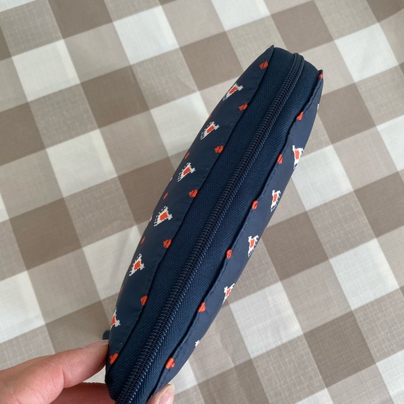 Rune Navy Patterned Travel Collapsible Tote Bag - Picture 5 of 9